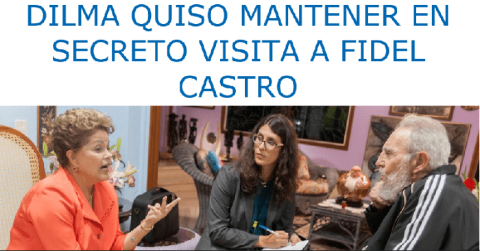 dilma e fidel